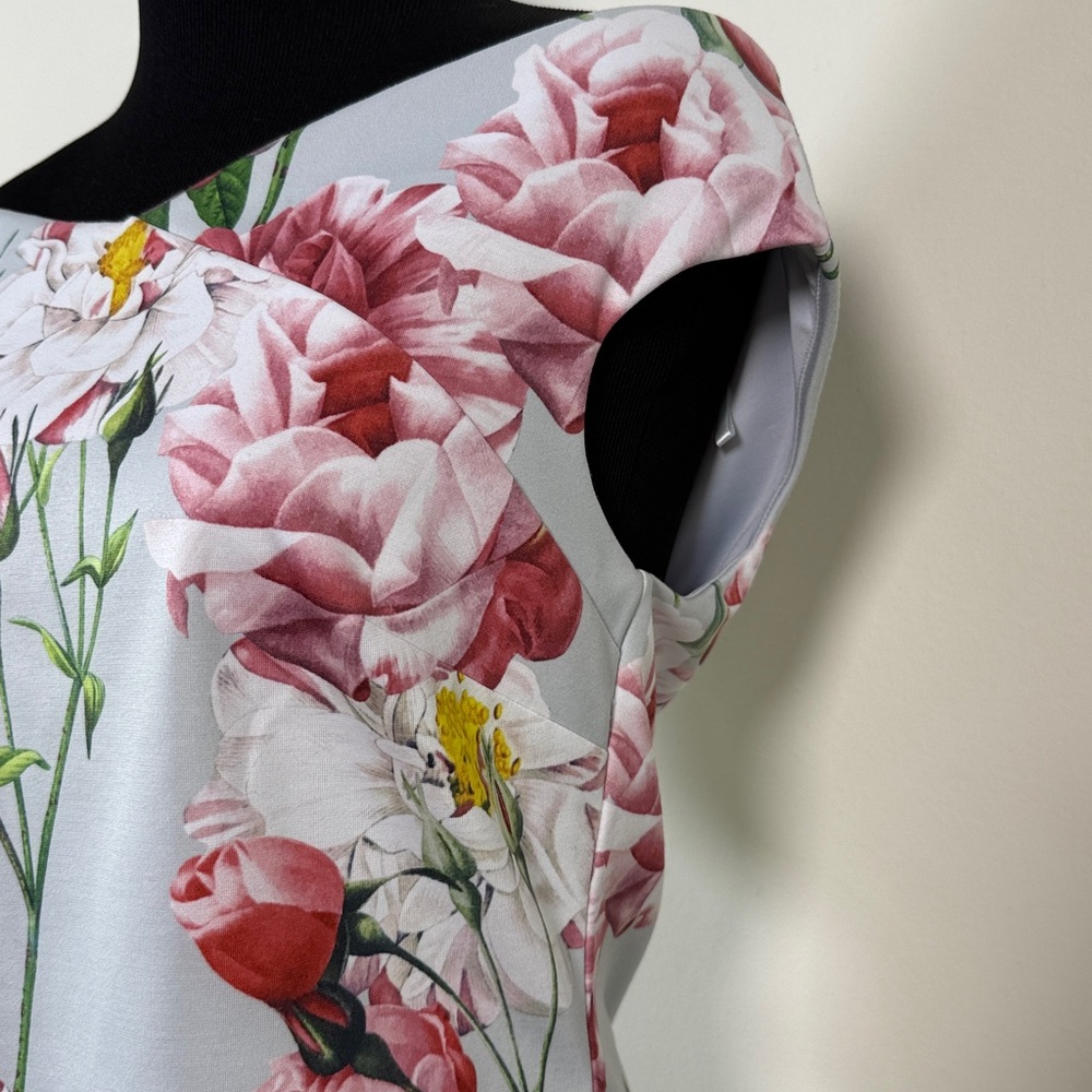 TED BAKER Floral Pink Sleeveless Top 2 - Picture 6 of 11